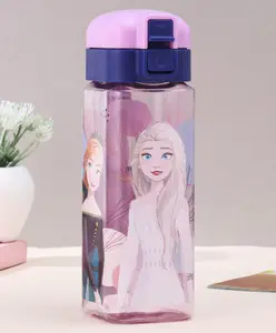Disney by Gluman Frozen Swingy Water Bottle with Flip Top Closure - 550 ml-Plastic Water Bottle