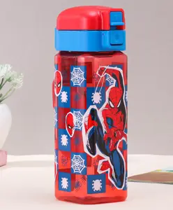 Disney by Gluman Spiderman Swingy Water Bottle with Flip Top Closure - 550 ml