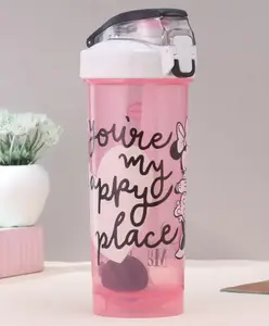 Disney by Gluman Disney Minnie Activo Shaker Bottle - 850 ml-Plastic Water Bottle
