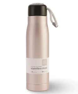 Paper Moon Leakproof Double Walled Vacuum Insulated Stainless Steel Water Thermosteel Bottle 500ml - Rose