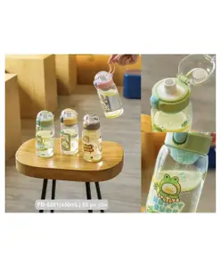 ARCADE TOYS Cartoon Printed Anti Leak Stylish Water Bottle with Sipper for Kids(450 ml) - Colour may vary