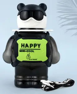 R for Rabbit Tritan Astro Premium Baby Water Sipper for Kids | BPA Free & Non Toxic Leak Proof Drinking Silicone Straw Sippy Cup for 12+ Months Baby Boy and Girl (1000 ml,Black)