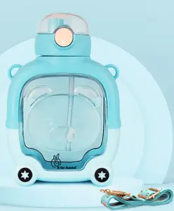 R for Rabbit Tritan Baloo Baby Water Sipper with Carry Strap for Kids | BPA Free Leak Proof Drinking Silicone Straw Sippy Cup for 12+ Months Baby Boy and Girl (1000 ml,Blue)