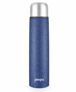 Pexpo Flip Pro 18Hrs Hot & Cold |1 Litre Vacuum Insulated Stainless Steel Flask| Blue |Steel Bottle|Thermoflask|Leak Proof|Travelling|School & Trekking|Office|Gym