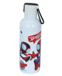 Disney by Gluman Spiderman Stainless Steel Double Walled Mizu Water Bottle White - 500 ml