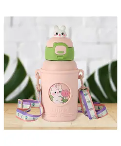 Cello Babybop Stainless Steel Double Walled Kids Flask Peach - 495 ml