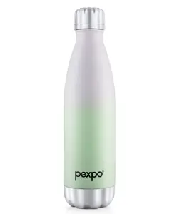 PEXPO Electro 24 Hrs Hot & Cold ISI Certified Flask | Stainless Steel Water Bottle - 500ml Ombre Shade | Thermoflask | Office Bottle | Workout | Travelling | Home | Adults & Kids