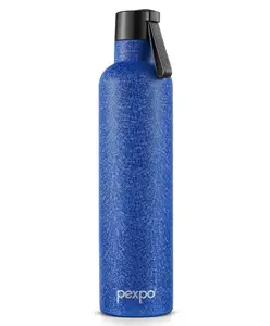 Pexpo Oslo Hot & Cold Stainless Steel Water Bottle |Thermosteel Flask|Vacuum Insulated |ISI Certified |750ml, Blue| Gift for Girls & Boys|Office | Home | Gym | Adults