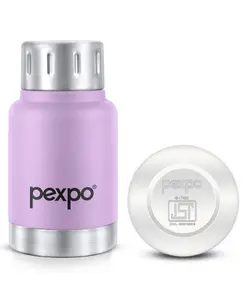 Pexpo Cameo Hot & Cold 160ml Stainless Steel Water Bottle|Orchid Purple| Vacuum Insulated| Leak proof & BPA Free| Screw Cap| Office, School, Gym, & Travelling|Men, Women & Kids