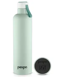 Pexpo Oslo Hot & Cold Stainless Steel Water Bottle |Thermosteel Flask|Vacuum Insulated |ISI Certified |1000ml, Sea Green| Gift for Girls & Boys|Office | Home | Gym | Adults