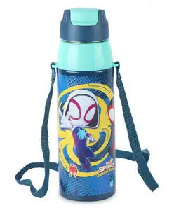 Cello Kidzbee Era 600 Stainless Steel Water Bottle with We Warriors 3D Printed Touch & Feel Sticker Blue - 520 ml