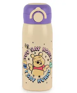 Cello Kidzbee Giggle Hunny Bear Stainless Steel Water Bottle - 380 ml