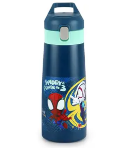 Cello Kidzbee Gulp Web Warriors Stainless Steel Water Bottle - 490 ml