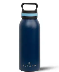 SOLARA Insulated Water Bottle 500ml, Hot Water Bottle, Thermosteel Water Bottle for Travel, Home, Office, School, Gym, Adults, Water Bottle Hot and Cold, Sipper Bottle, Morrocan Blue