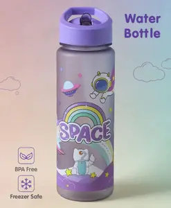 Fab N Funky Leak Proof & Freezer Safe Sipper Water Bottle Purple - 700 ml
