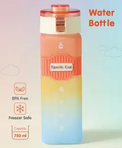 Fab N Funky BPA Free Sports Water Bottle Pink - 750 ml