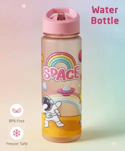 ZOE Freezer Safe & Leak Proof Sipper Water Bottle Pink - 700 ml