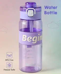 Fab N Funky BPA Free Sports Water Bottle Purple - 710 ml