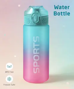 ZOE Leak Proof & Freezer Safe Sports Water Bottle Blue & Pink - 700 ml