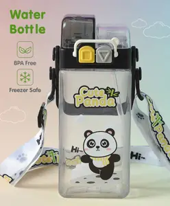 Fab N Funky Leak Proof & Freezer Safe Sipper Water Bottle Black - 520 ml