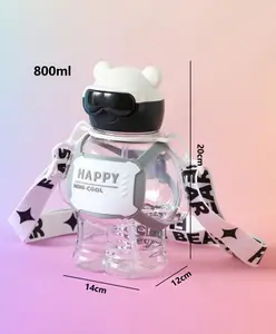 ZOE Leak-Proof & Freezer Animal Shaped Sipper Bottle White - 800 ml