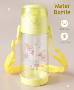 ZOE Unicorn Print Leak Proof Sipper Bottle Yellow - 450 ml