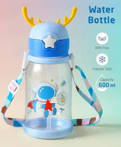 ZOE Space Print Leak Proof Sipper Bottle Blue - 550 ml