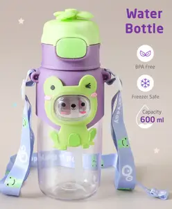 ZOE Bear Print Leak Proof Sipper Bottle Green - 600 ml