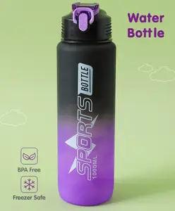 Fab N Funky Leak Proof BPA Free Sports Bottle Purple - 1000 ml