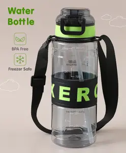 Fab N Funky Leak Proof & BPA Free Sports Bottle Black - 800 ml