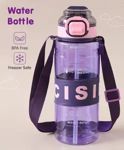 Fab N Funky Leak Proof & BPA Free Sports Bottle Purple - 800 ml