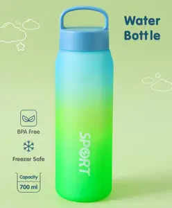 Fab N Funky Leak Proof Matte Finish Water Bottle Green - 700 ml