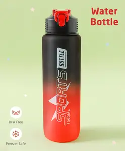 ZOE Leak Proof & BPA Free Sipper Bottle Black - 1000 ml