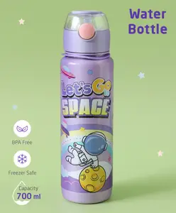 ZOE Freezer & Leak Proof Sipper Bottle with Space Theme Print - Purple