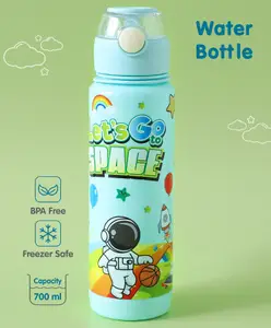 Fab N Funky Leak Proof & Freezer Safe Sipper Water Bottle Light Green - 700 ml