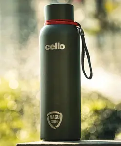 Cello Duro Kent Thermosteel Flask Military Green - 750 ml