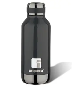 Bergner Walking Thermosteel Hot & Cold Bottle, 1000 ml, Black