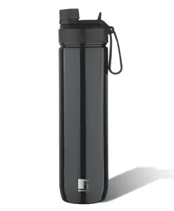 Bergner Walking Thermosteel Hot & Cold Bottle, 750 ml, Black