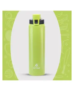 ATTRO Hydrate Stainless Steel Water Bottle School, Picnic & Outdoor Green - 900 ml