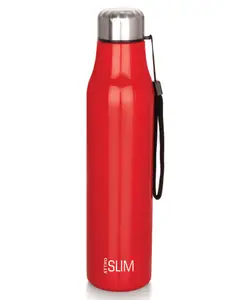 ATTRO Slim Stainless Steel Single Wall Water Bottle Red - 1000 ml