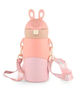 Cello Bunny Kids Stainless Steel Flask Peach - 485 ml