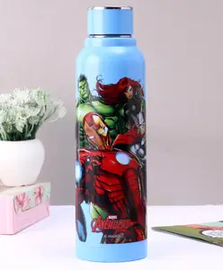 Cello Puro Steel Benz Icon Insulated Inner Steel Outer Plastic Water Bottle Dark Blue - 730 ml