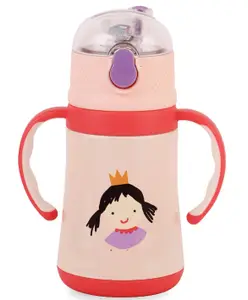 Cello Doodle Stainless Steel Double Walled Vacuum Insulated Kids Flask Red - 320 ml