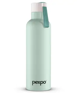 Pexpo Oslo Hot & Cold Stainless Steel Water Bottle |Thermosteel Flask|Vacuum Insulated |ISI Certified |750ml, Sea Green | Gift for Girls & Boys|Office | Home | Gym | Adults