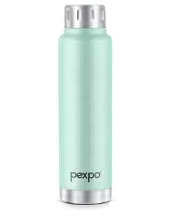 Pexpo Cameo ISI Certified Hot & Cold 500ml Stainless Steel Water Bottle|Sea Green| Vacuum Insulated| Leak Proof & BPA Free| Screw Cap| Office, School, Gym, & Travelling|Men, Women & Kids