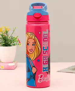 Barbie Stainless Steel Insulated Hot & Cold Sipper Bottle Pink & Blue - 500 ml