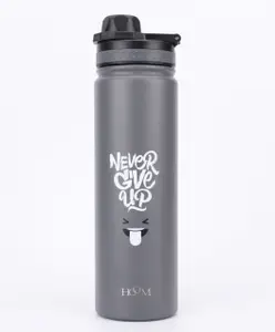 Hoom 304 Stainless steel Flask Sipper Bottle 700ml- Grey