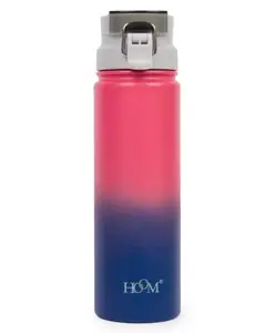 HOOM 304 Stainless Steel Vacuum Insulated Bottle, 650ml -Pink