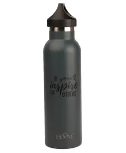 HOOM Stainless Steel Flask with Ceramic Coating Bottle 750 ml -Charcoal