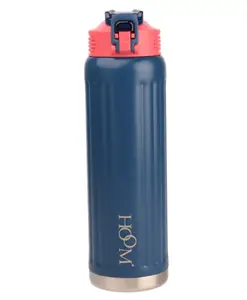 HOOM Double Wall Vacuum Insulated Thermal Sipper Bottle 750 ml -Blue